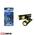  MTF Светодиодная автолампа W5W 3 LED SMD5050 с обманкой (2шт.)