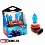  DLED Газонаполненная автомобильная лампа H9 DLED Серия "Racer" 6500K (2шт.)